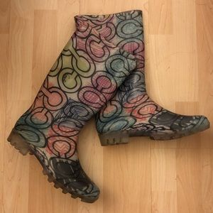 Coach rain boots
